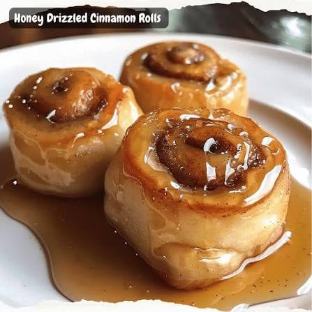 Homemade Honey Glazed cinnamon rolls